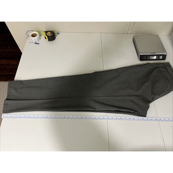 Alberto Ceramica James Grey Wool Comfort Fit Pinstripe Pants Mens EU Size 50 - Picture 11 of 12